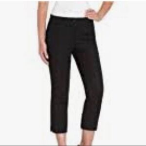 HILARY Radley Black Cotton Capri Pants